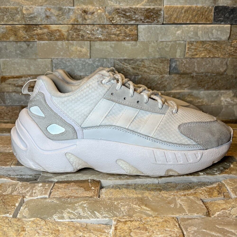 Adidas ZX22 Boost White Sneakers Men's Size 7 Womens Size 8